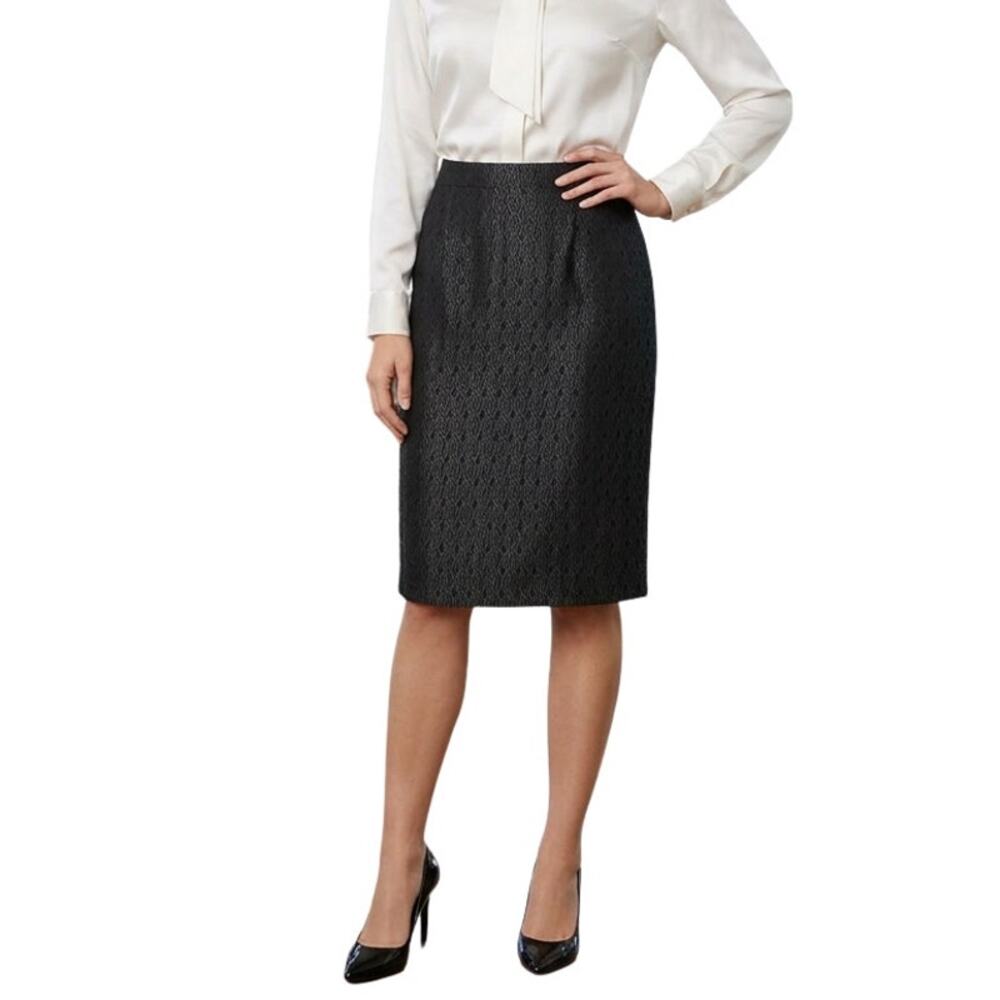 Fendi Pencil Skirt Black IT42 US6 Timeless Style